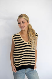 ELI STRIPE SWEATER VEST