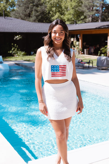 FLAG SWEATER TANK