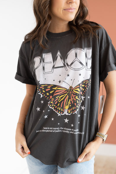 PEACE BUTTERFLY TEE