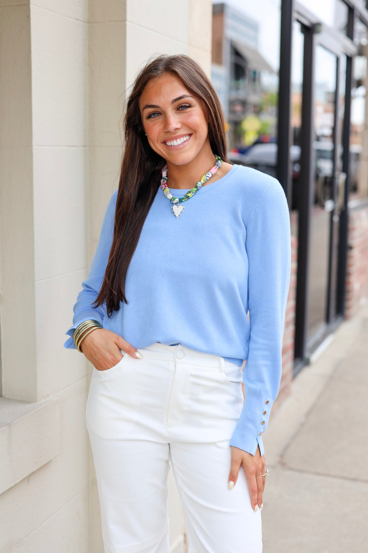 Button Cuff Top