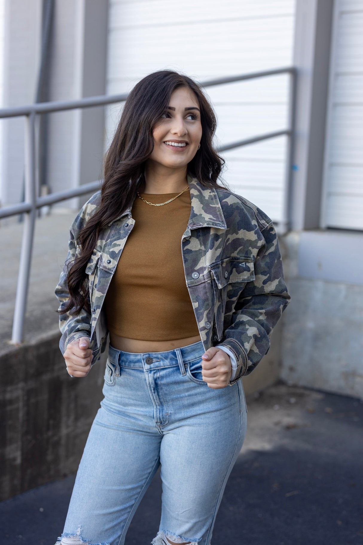 Cropped Cargo Jacket