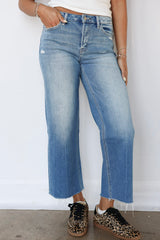 Hadley Raw Hem Crop Jeans