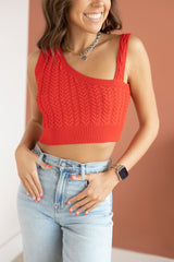 CROPPED OFF SHOULDER SWEATER