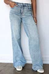 Cora High Rise Wide Adjustable Jeans