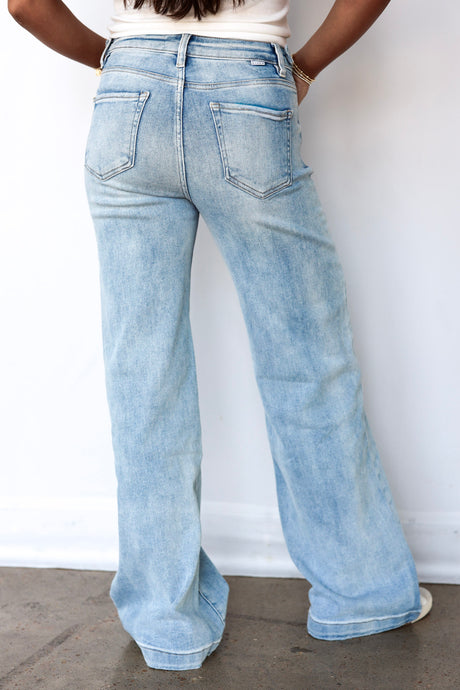 Cora High Rise Wide Adjustable Jeans