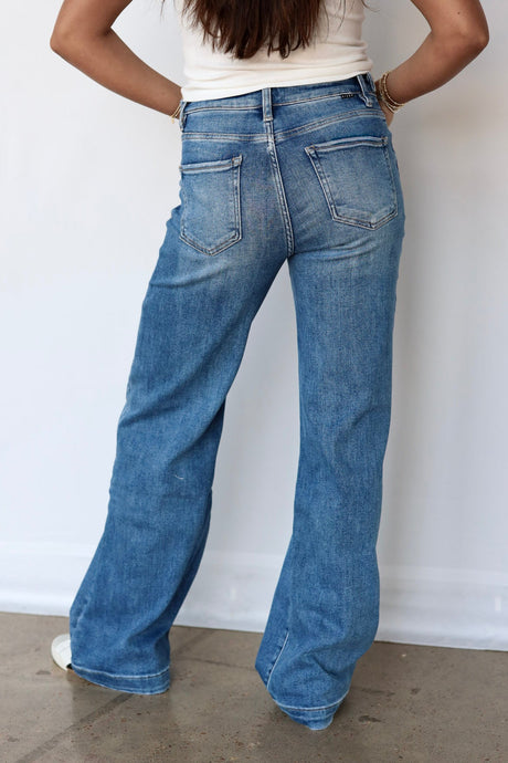 Cora High Rise Wide Adjustable Jeans