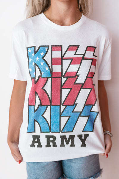 KISS PATRIOTIC LOGO TEE