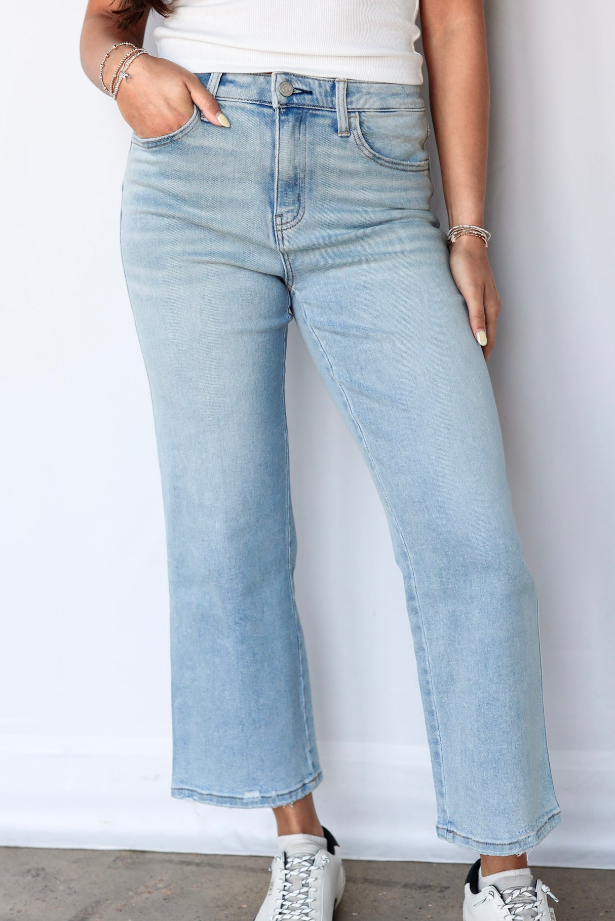 Reverent Crop Slim Wide Jean