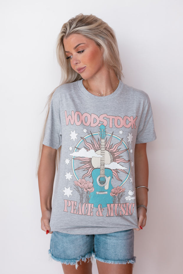 WOODSTOCK GUITAR & MOON TEE