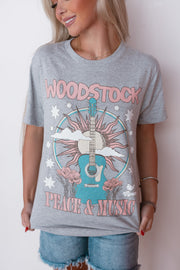 WOODSTOCK GUITAR & MOON TEE