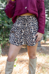 LEOPARD MINI SKIRT