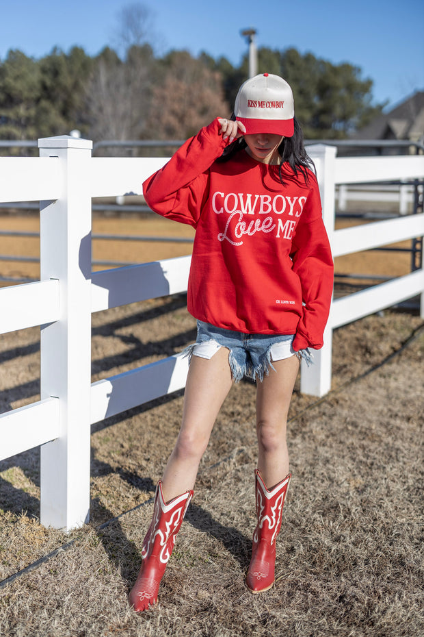 COWBOYS LOVE ME SWEATSHIRT