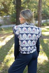 PUFF FLORAL VEST