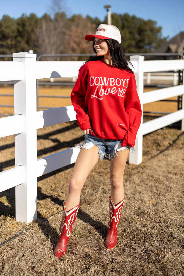 COWBOYS LOVE ME SWEATSHIRT