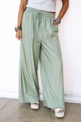 Willow Wide Leg Drawstring Pants