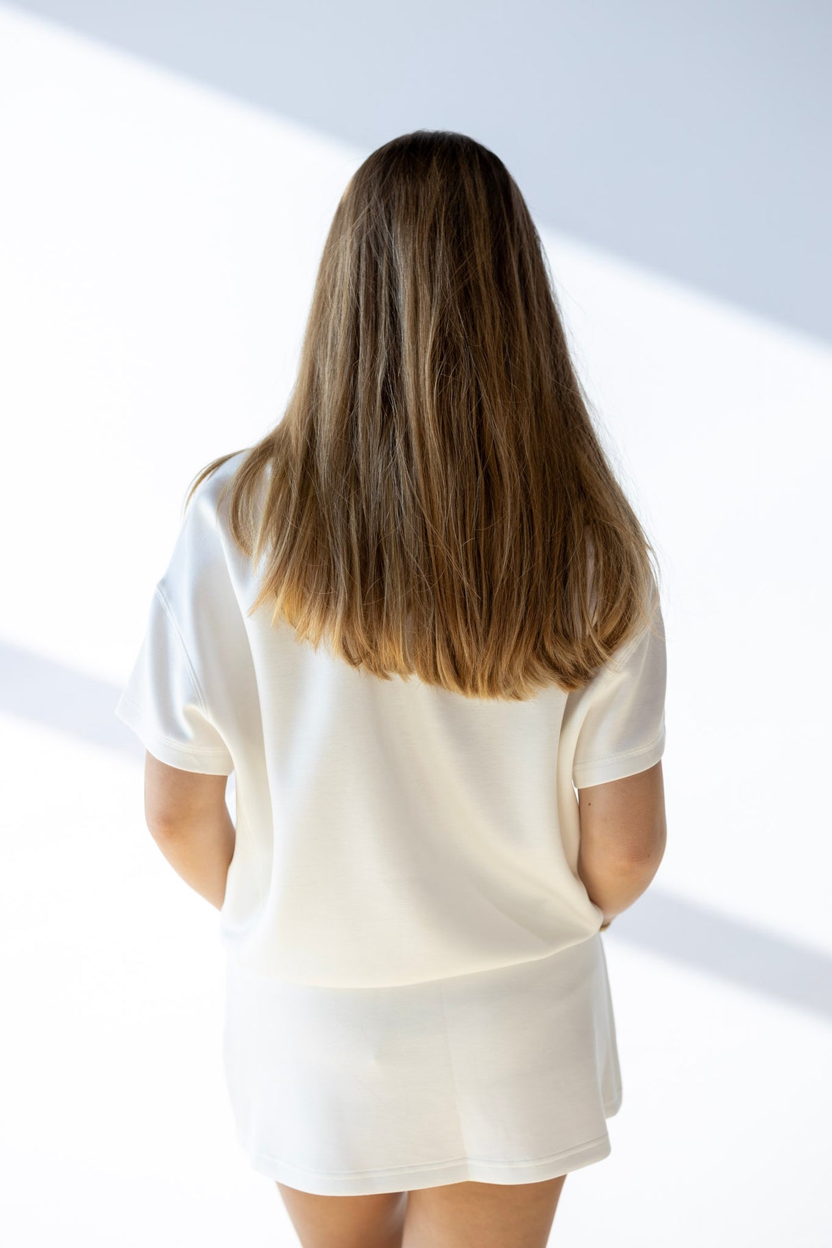 CLOUD FLEECE CROP TEE