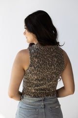 LEOPARD FITTED VEST
