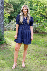 Emmie Stitched Mini Dress
