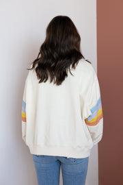 MULTI CONTRAST SLEEVE TOP