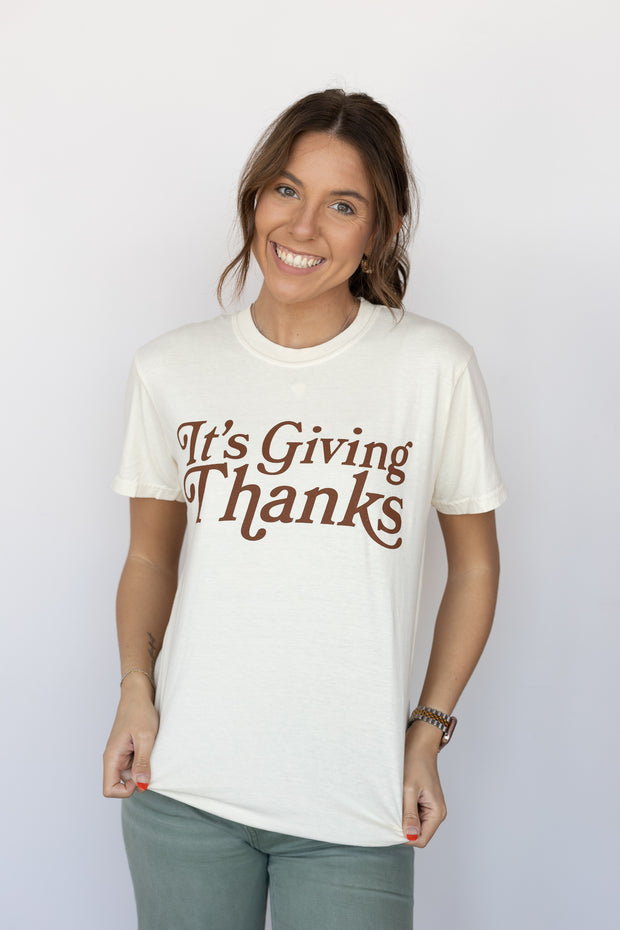 ITS GIVING THANKS TEE