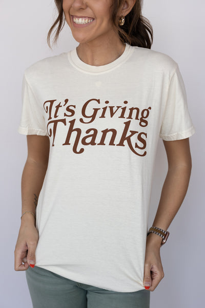 ITS GIVING THANKS TEE