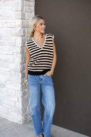 ELI STRIPE SWEATER VEST