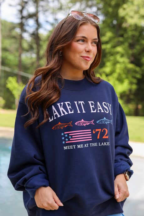 Lake It Easy Mockneck