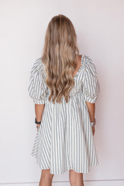 LENORA STRIPED DETAIL DRESS