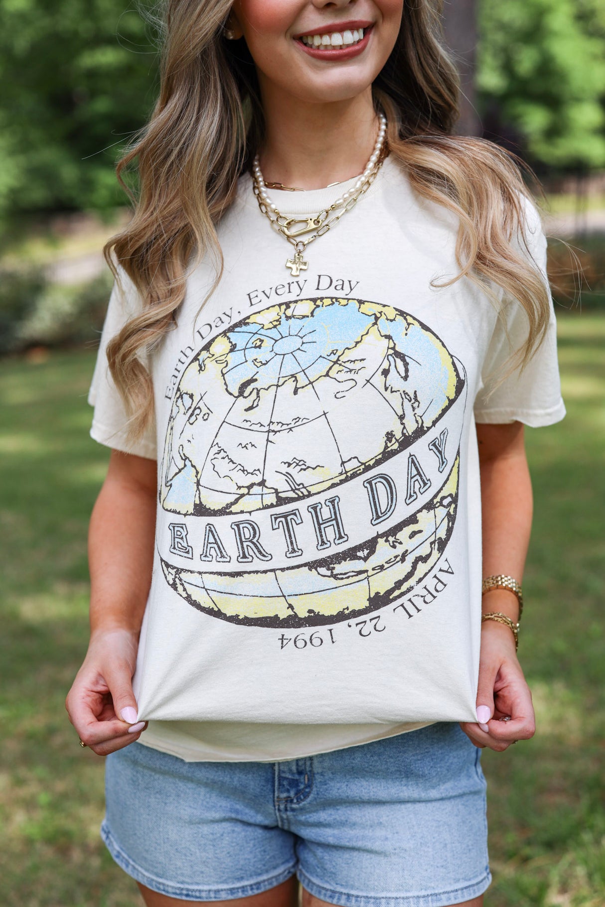 Earth Day Thrifted Tee