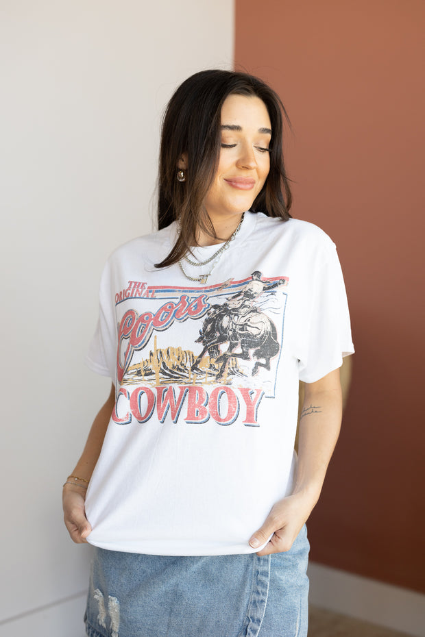 COORS COWBOY OVERSIZED TEE