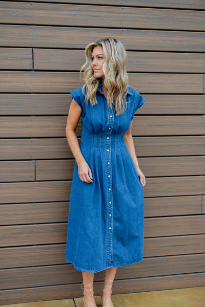 HALI DENIM MAXI DRESS