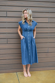 HALI DENIM MAXI DRESS