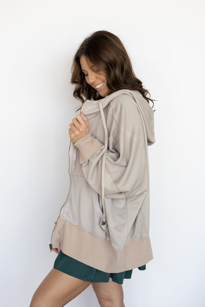 HOODED ZIP UP JACKET