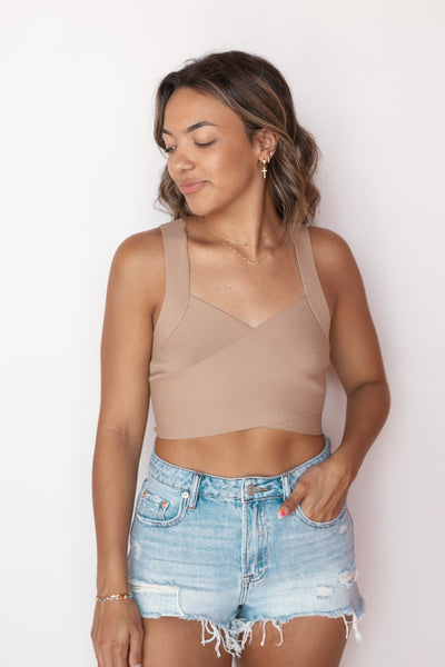 CROSS CROPPED TANK