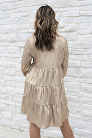 SHIMMER PEPLEM DRESS