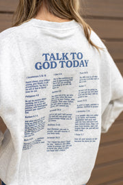 TALK TO GOD CREWNECK