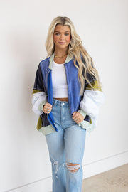 COLORBLOCK ZIP UP JACKET