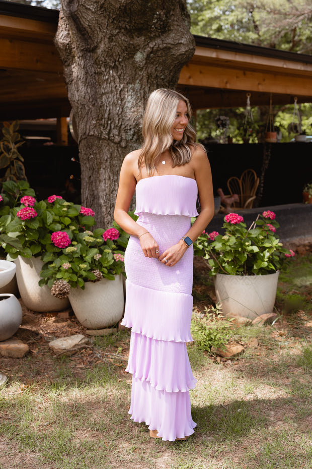 RUFFLE TIER MAXI DRESS