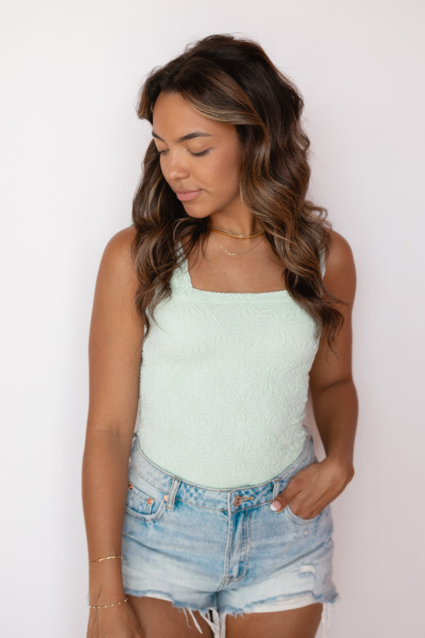 FLORAL JACQUARD TANK