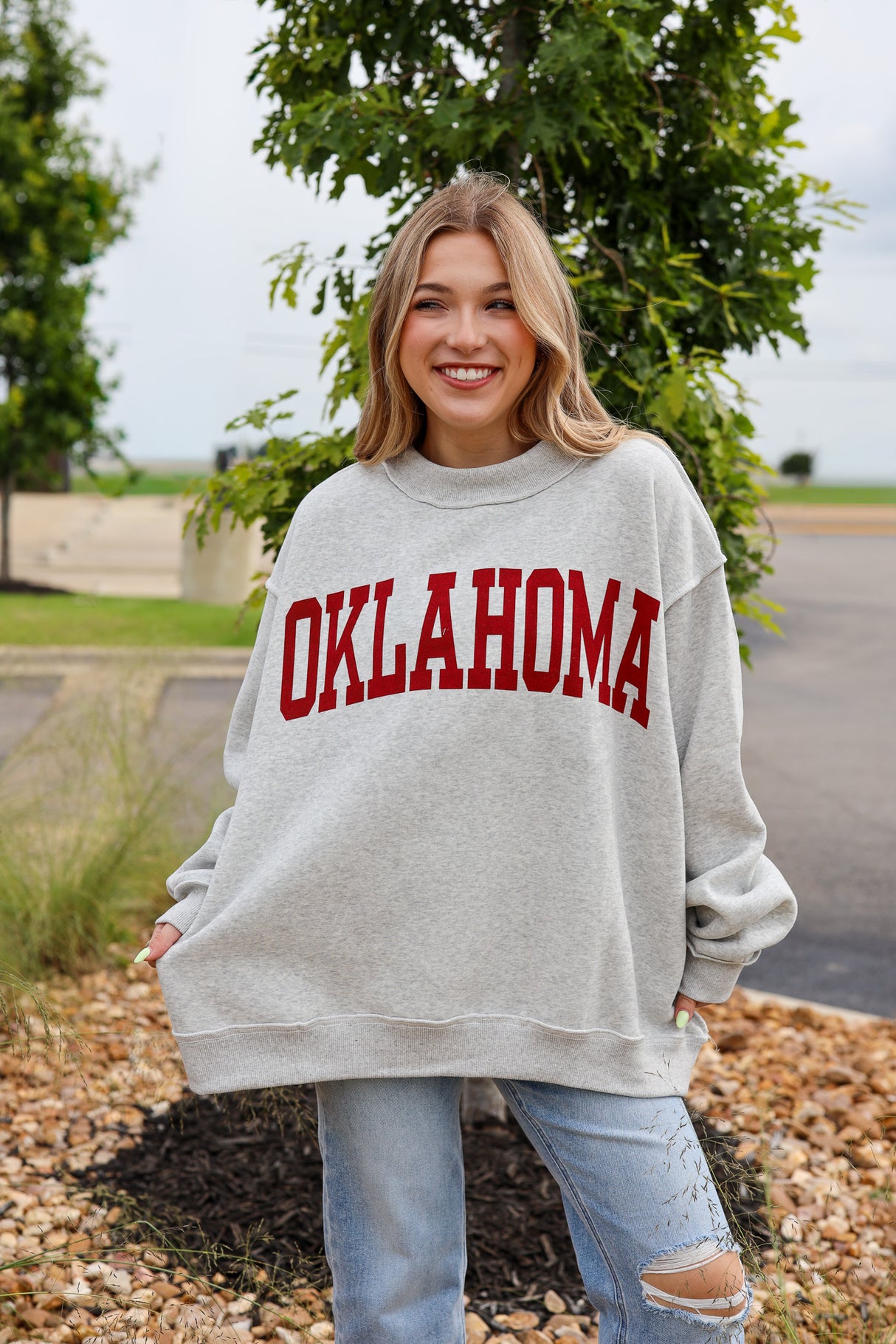 OKC/Oklahoma Reversible Mockneck