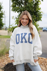 OKC/Oklahoma Reversible Mockneck