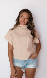 MAXINE MOCK NECK TOP