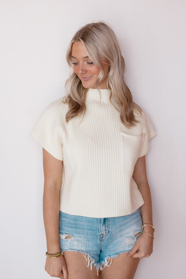 MAXINE MOCK NECK TOP