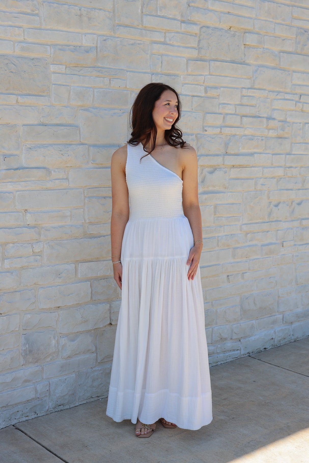 Rhea One Shoulder Maxi