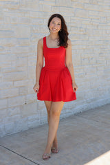 HARLOW POPLIN CORSET DRESS