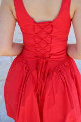 HARLOW POPLIN CORSET DRESS