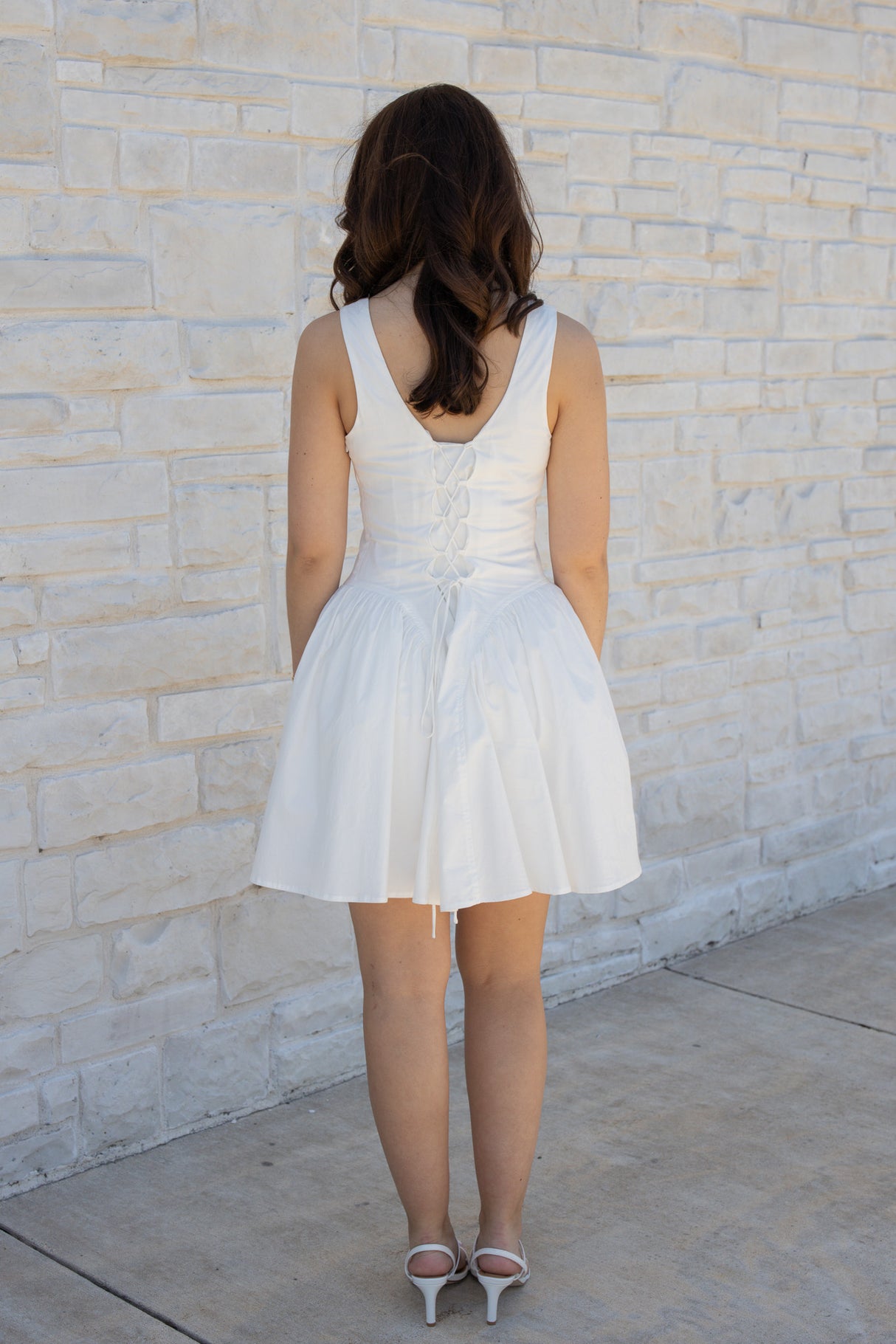 HARLOW POPLIN CORSET DRESS