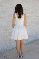 HARLOW POPLIN CORSET DRESS