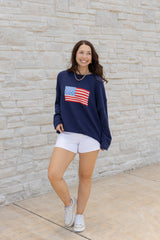 FLAG SWEATER TOP