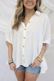 FAB & FLOWEY BUTTON DOWN TOP